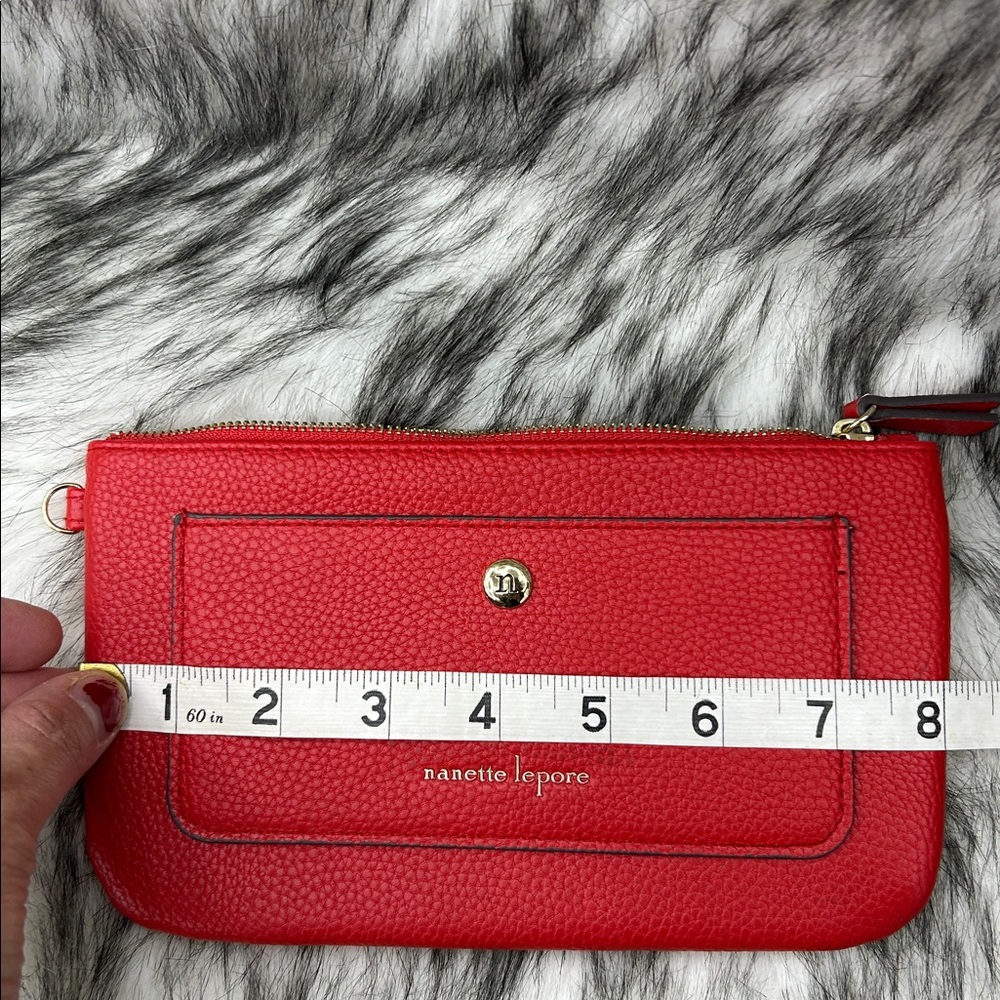 Nanette Lepore Vibrant Red Wristlet - Picture 10 of 11